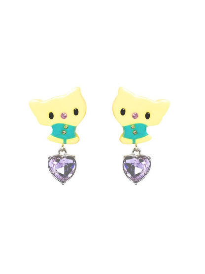 Cartoon Rhinestone Necklace Earrings【s0000017122】