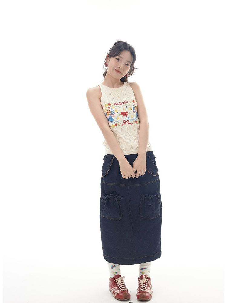 Angel Pattern Sleeveless Camisole Tank Top【s0000012007】