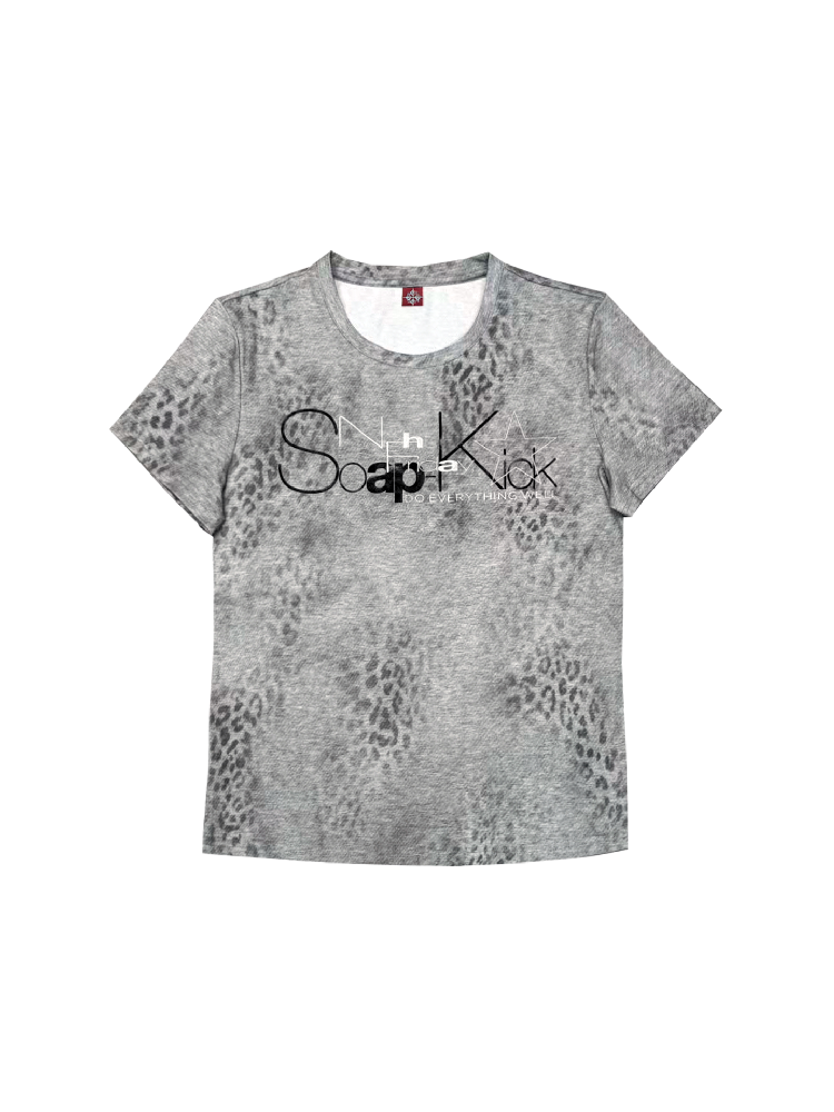Millennium Silver Foil Leopard Tee【s0000018262】