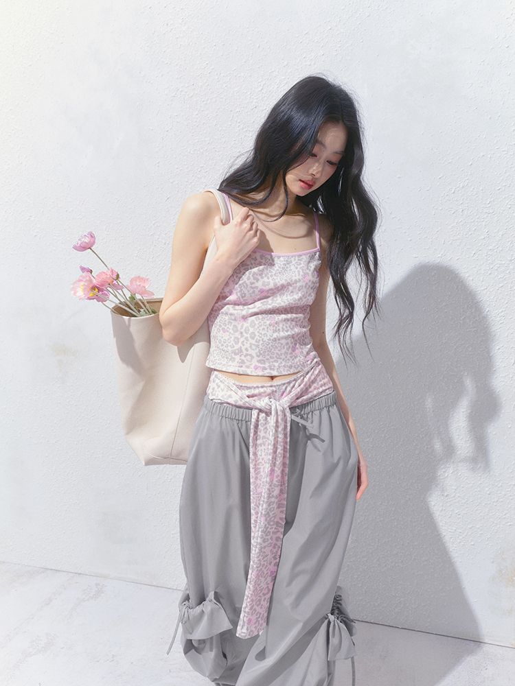 Camisole Top Strappy Shorts Set【s0000012150】