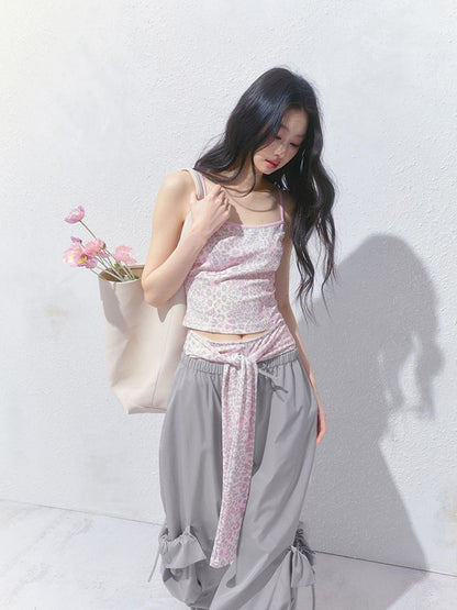 Camisole Top Strappy Shorts Set【s0000012150】