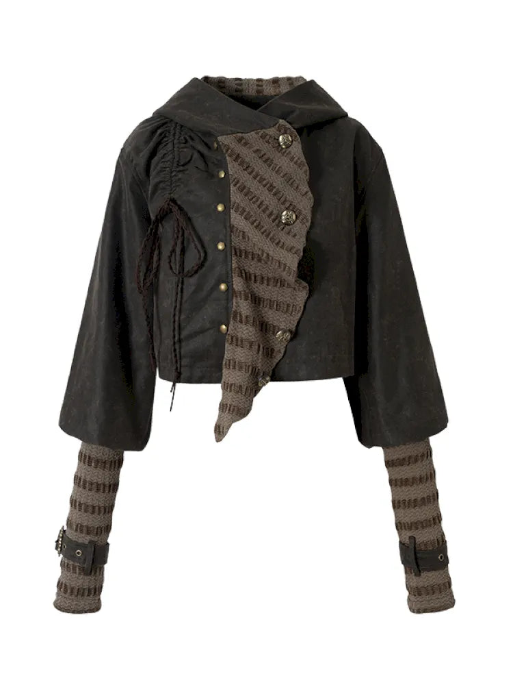 Knit Suede Short Hooded Jacket【s0000014120】 – SCULTURE