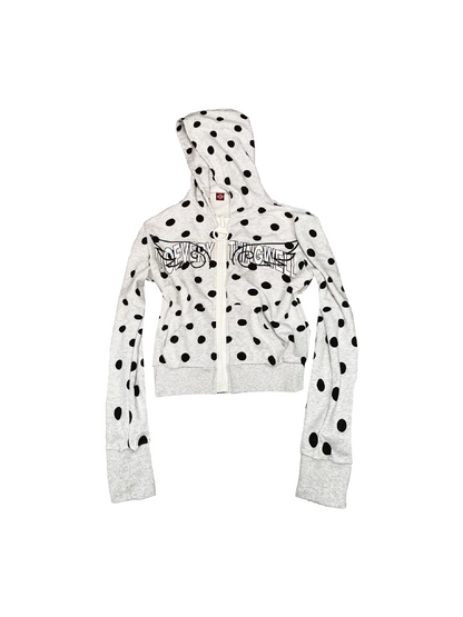 Angel Slogan Zipper Hooded Jacket【s0000018343】