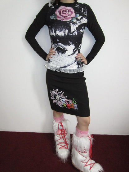 Comic Girl Stretch Fleece Top【s0000018652】