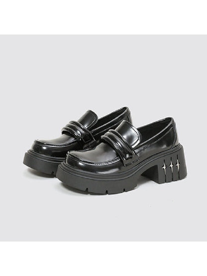 Thick Soled Casual Heel Loafers【s0000015718】