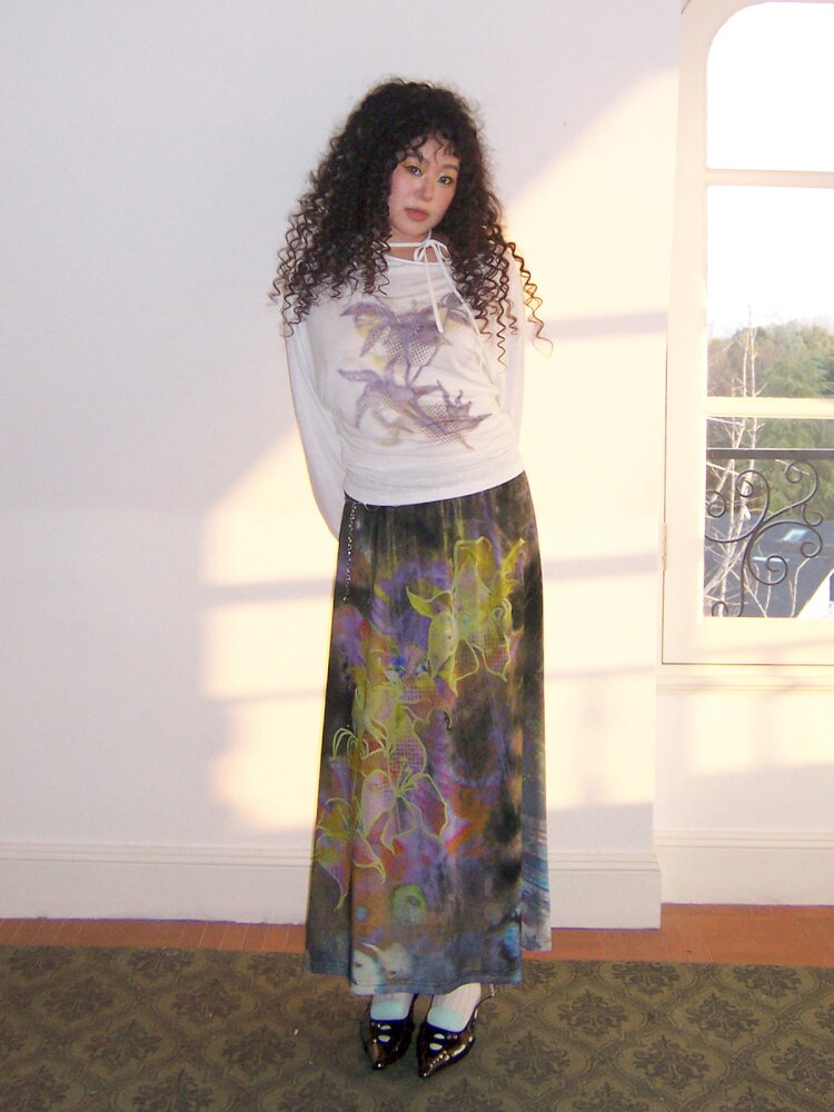 Dance Of Dawn Lily Orchid Skirt【s0000015454】