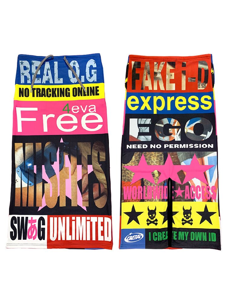 DeadEndKids Retro Print Long Skirt【s0000019126】