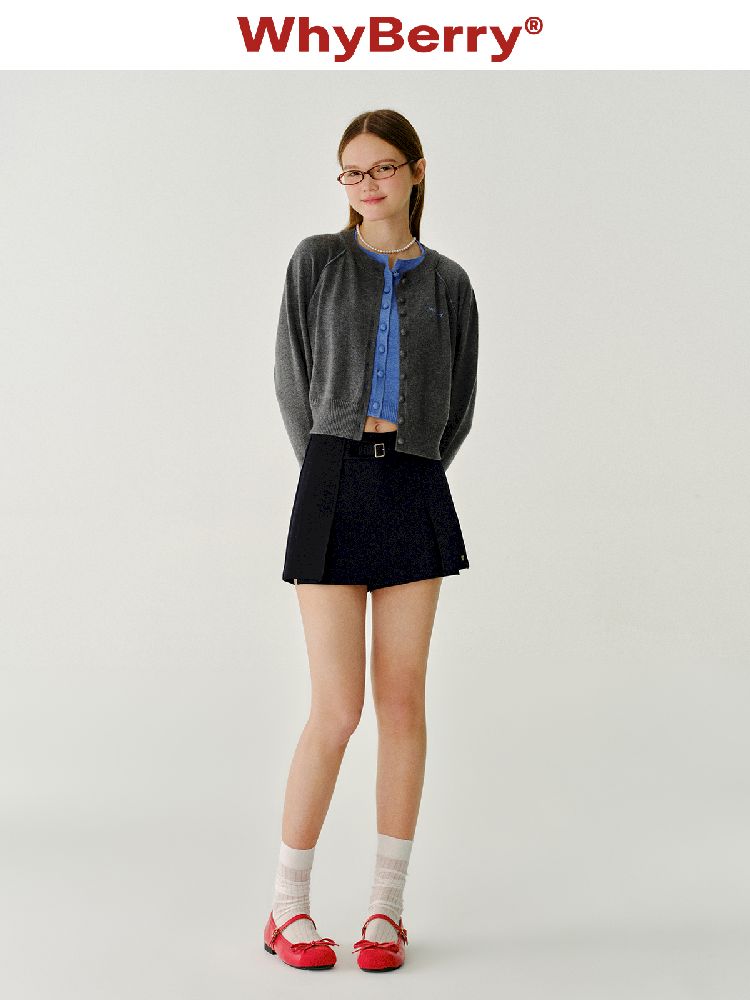 Short Solid Color Knit Sweater【s0000011966】