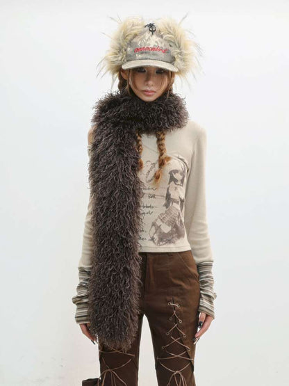 Imitation Sheep Wool Warm Scarf【s0000014833】