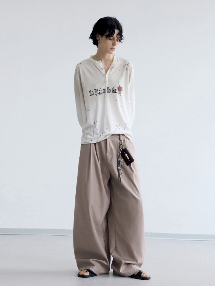 Drape Straight Leg Western Pants【s0000012472】