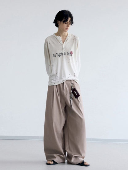 Drape Straight Leg Western Pants【s0000012472】