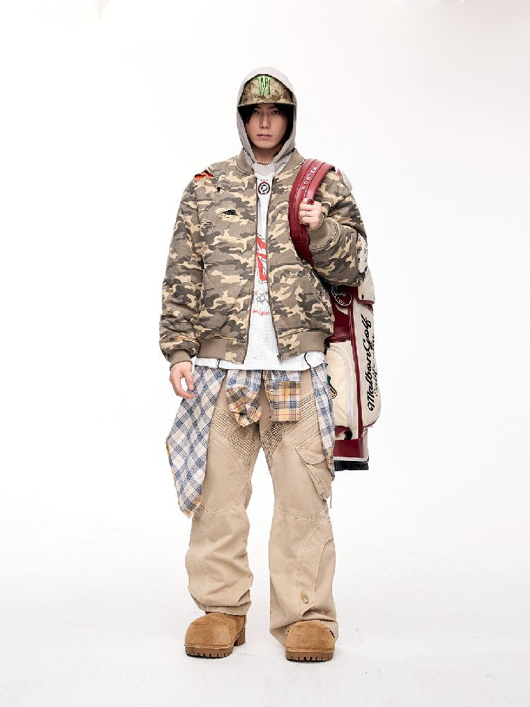 Retro Flight Baseball Jacket【s0000011352】