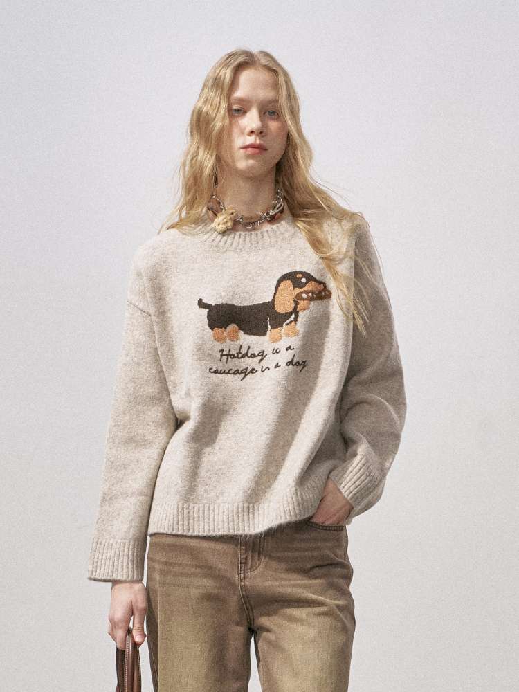 Soft Glutinous Round Neck Sweater【s0000015215】