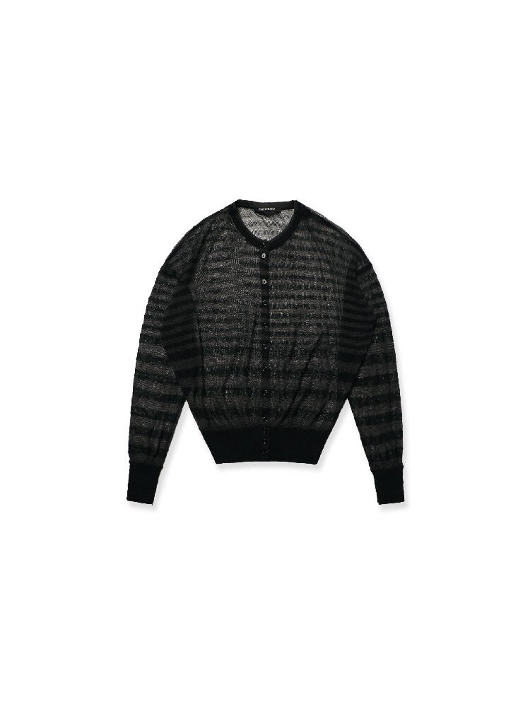 Linen Blend Gradient Cardigan Top【s0000017929】
