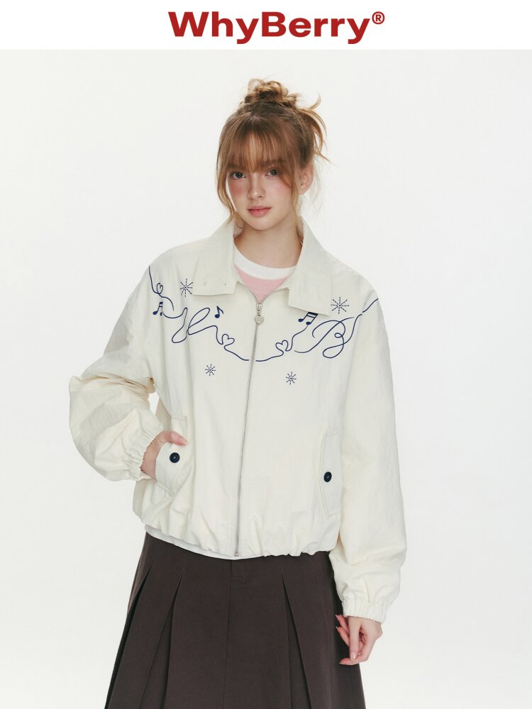 Leaping Track Embroidered Jacket【s0000015671】