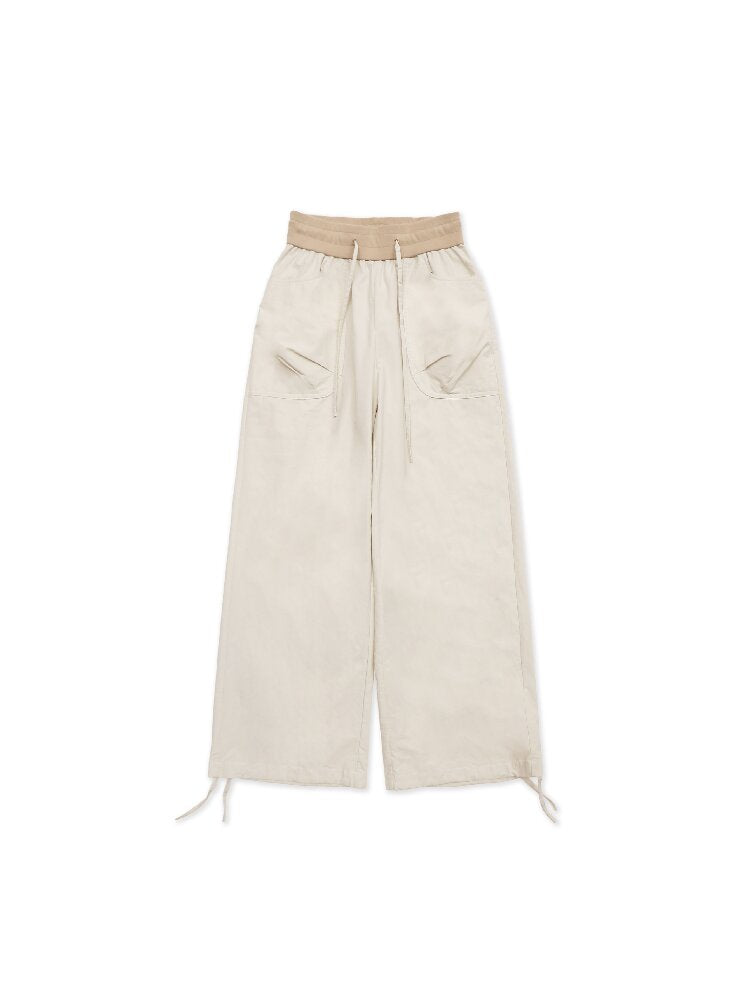 Threaded Waist Drawstring Pants【s0000017438】