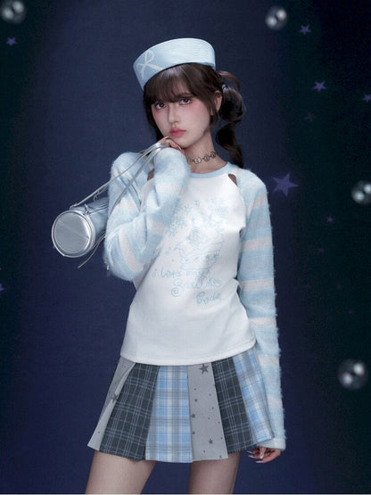 Star Gummy Splicing Pleated Skirt【s0000015438】