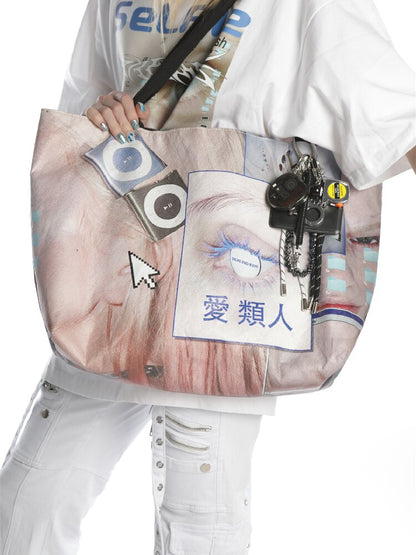 Dupont Paper Y2K Large Tote Bag【s0000016283】