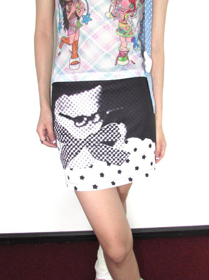 Ancient Polka Dot Star Cat Skirt【s0000018657】