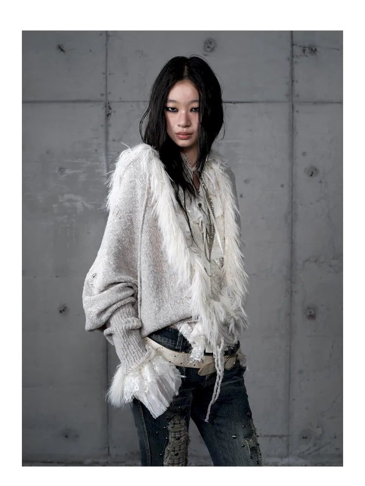 Lazy Knit Batwing Hooded Sweater Jacket【s0000014112】