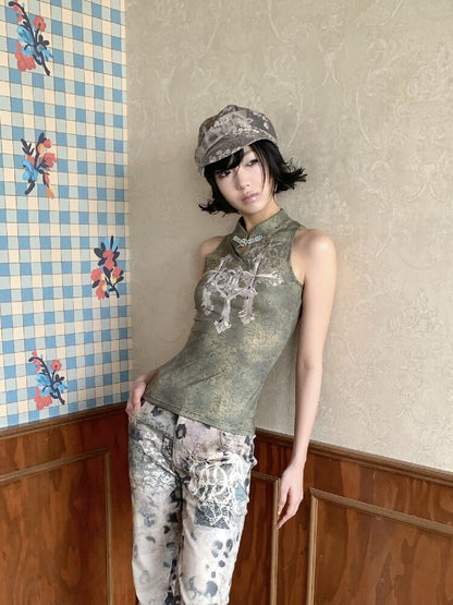 Triple Cross Vintage Badge Top【s0000018097】