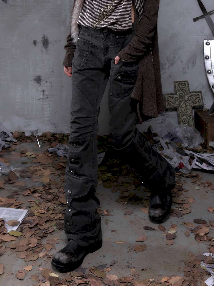 Flared Suede Casual Pants【s0000014460】