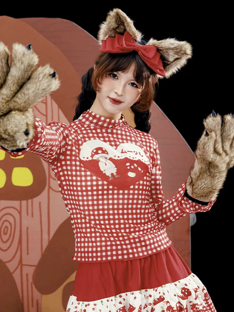 Red Mesh Sun Protection Base【s0000013936】