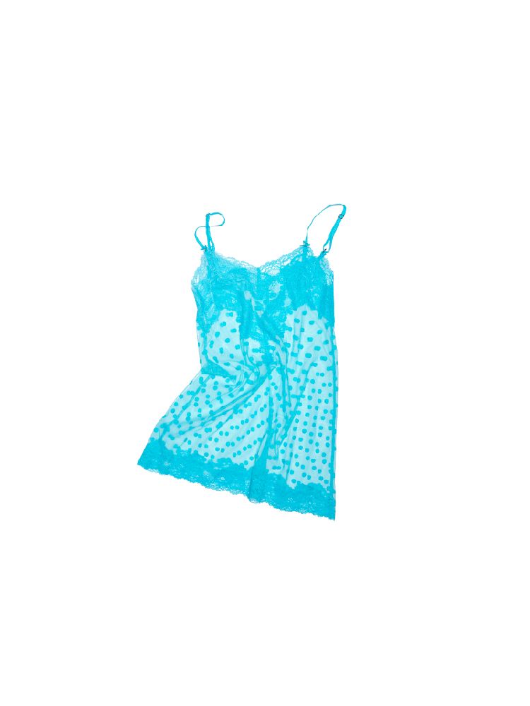 Lace See Through Halter Dress【s0000011602】