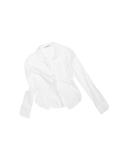 Fake Two Hook Button Slim Shirt【s0000011589】