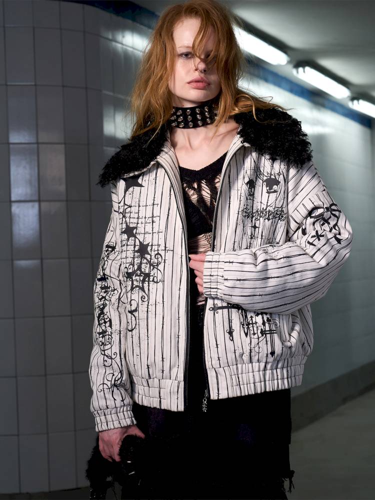 Fur Collar Thick Fleece Jacket【s0000014421】