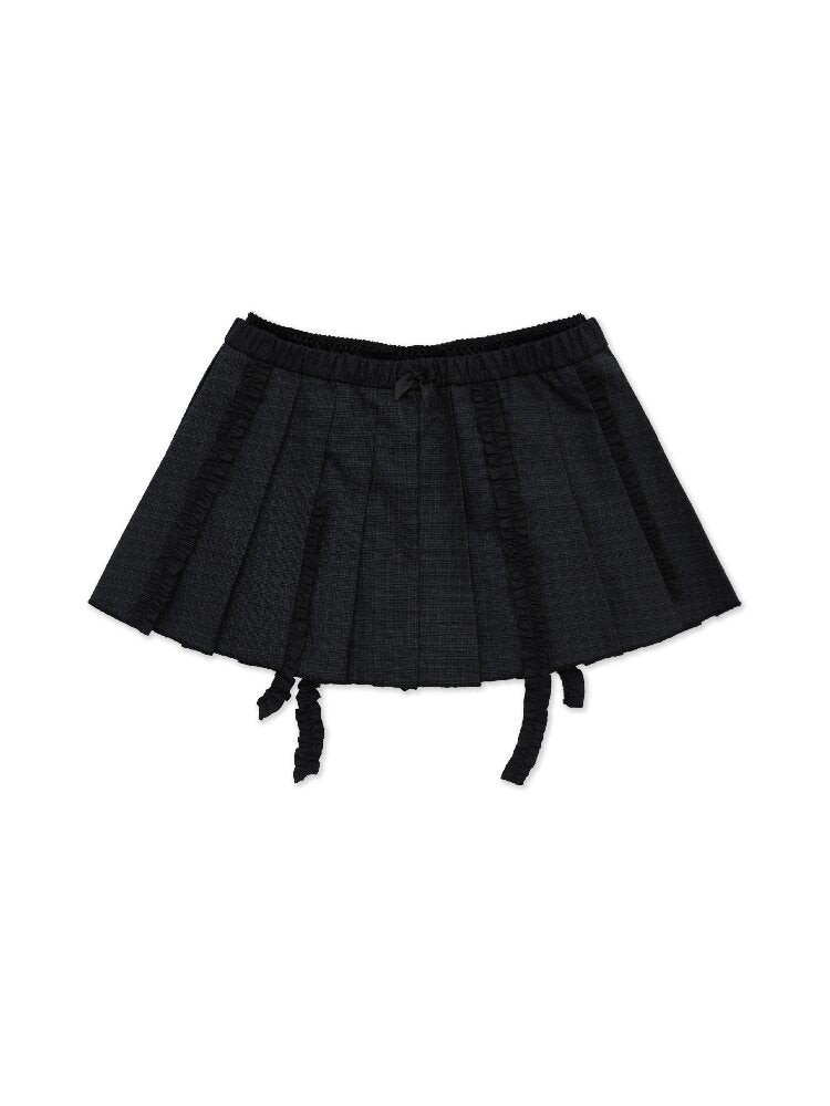 Wool Plaid Jacket Pleated Skirt【s0000017931】