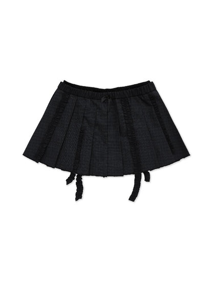 Wool Plaid Jacket Pleated Skirt【s0000017931】