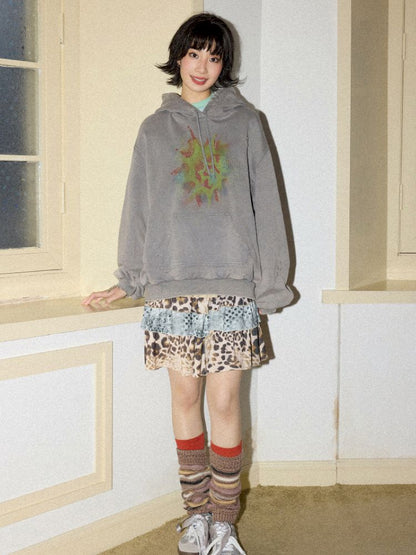 Printed splicing bustier cake skirt【s0000012271】