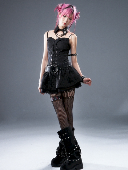 Tie-up Waist Strap Dress【s0000012943】