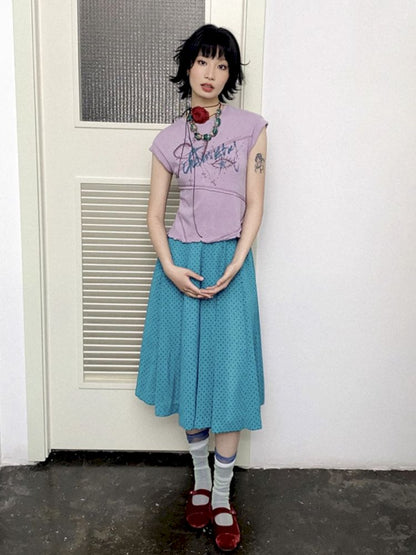 Irregular Short Sleeve Loose T-shirt【s0000012282】