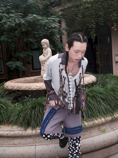 Multi-Tie Striped Long Sleeves【s0000015142】