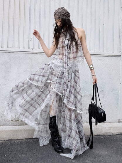 Romantic Irregular Lace Patchwork Dress【s0000016862】