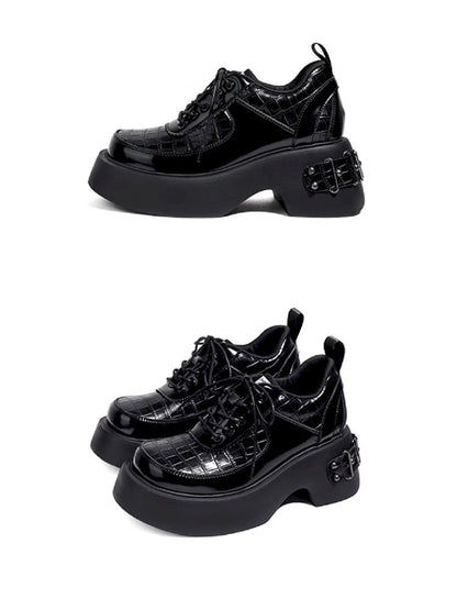 Metal Punk Style Small Leather Shoes【s0000011725】