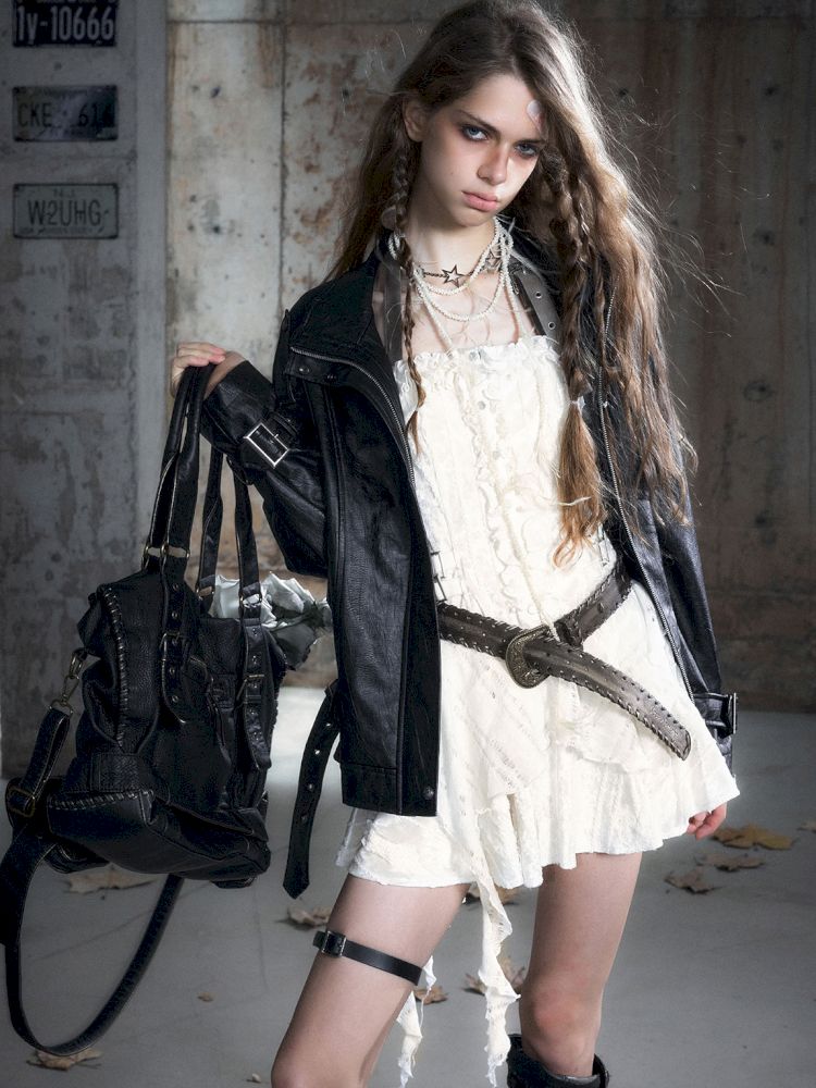 Patchwork Lattice Waisted Dress【s0000013889】