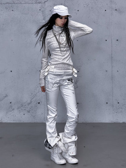 High Neck Jacquard Knit Base Top【s0000015550】