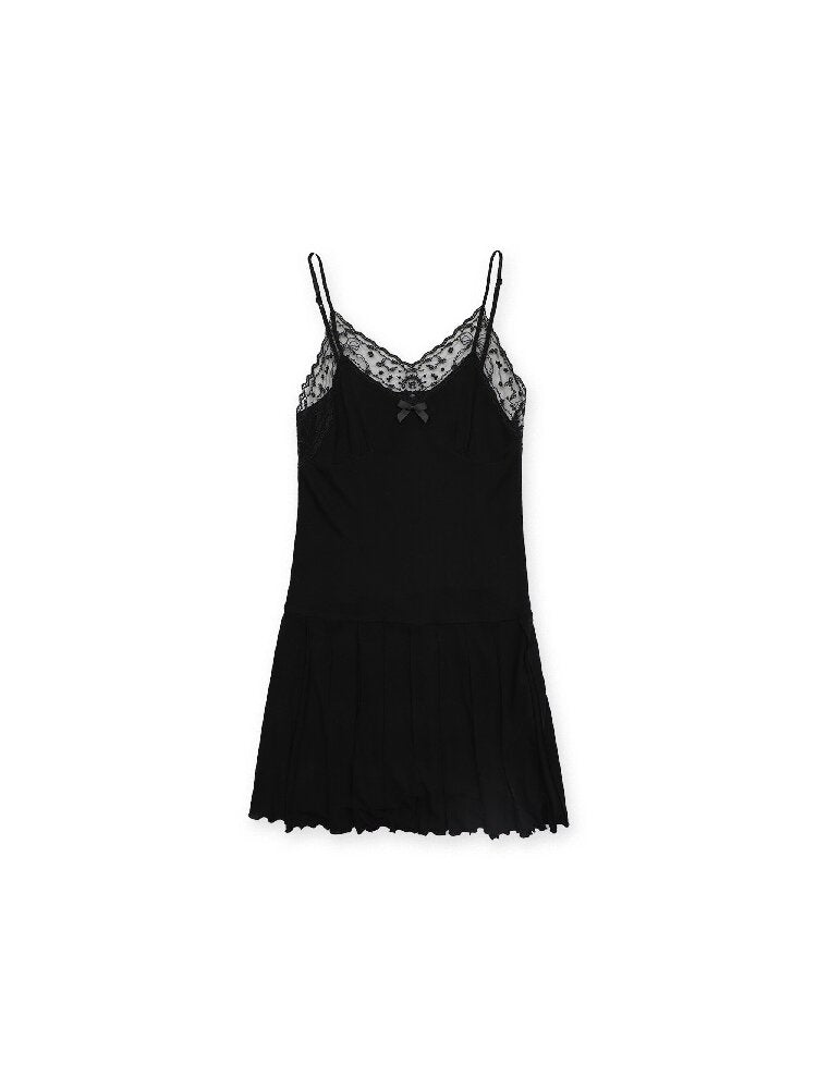 Embroidered Lace Strap Dress【s0000017446】