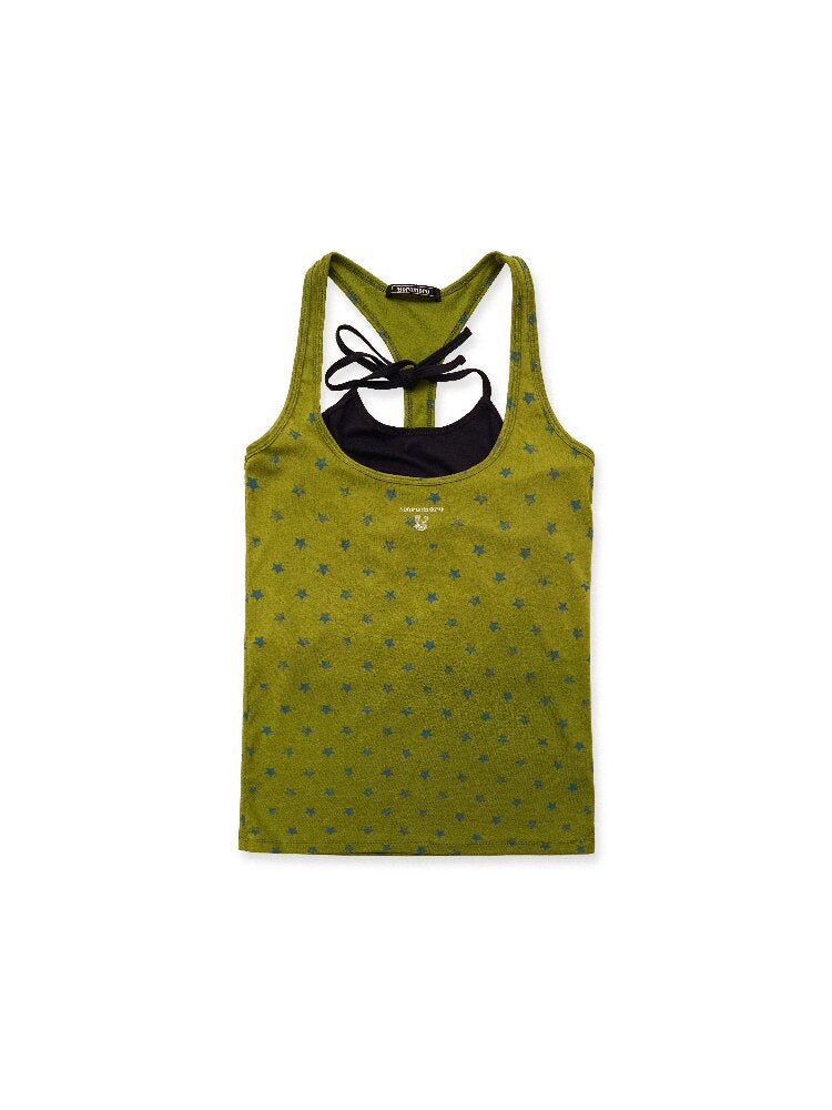 Star Heart Rabbit Print Vest Set【s0000016424】