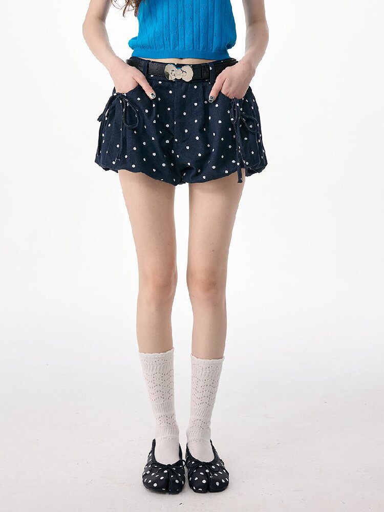 Ink Dots Cloud Bud Short Skirt Pants【s0000017252】