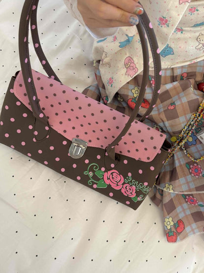 Polka Dot Frosted Jelly Tote Bag【s0000017505】
