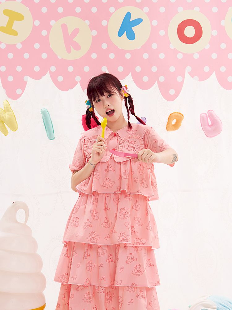 Animal Angel Pink Cake Halter Dress【s0000013192】