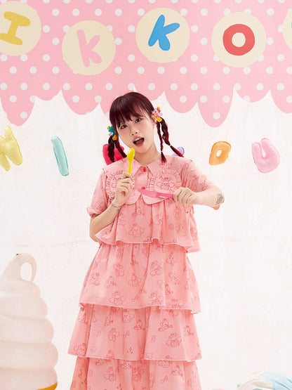 Animal Angel Pink Cake Halter Dress【s0000013192】