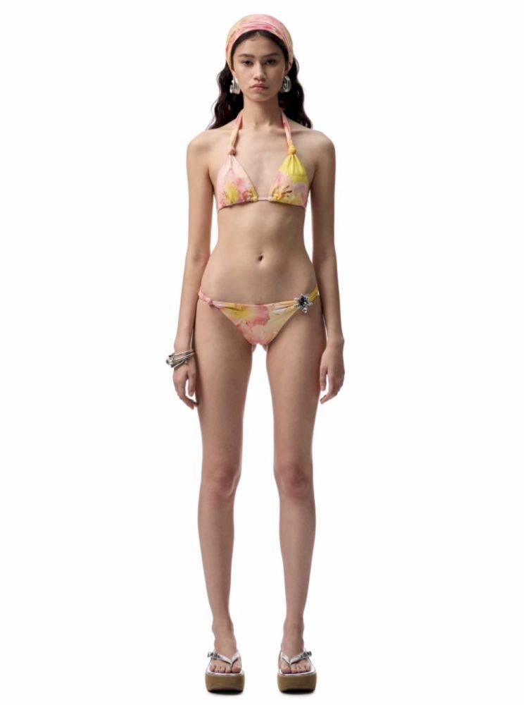 Floral Print Twist Bikini【s0000012411】