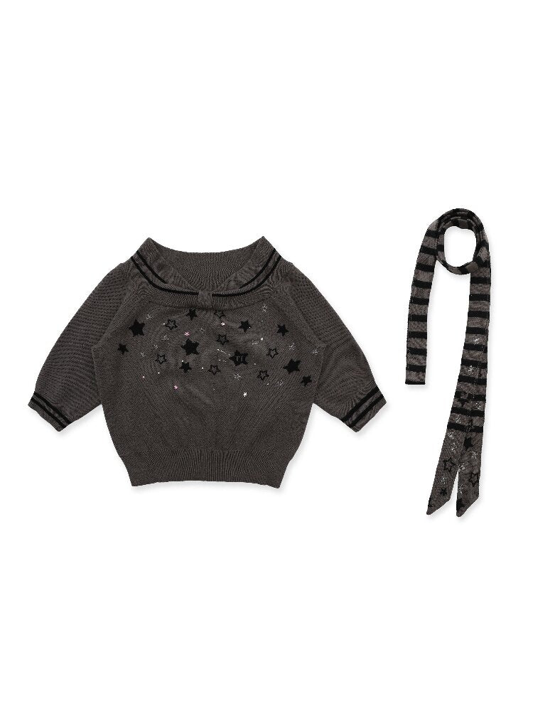 Star Diamond One Shoulder Knit【s0000016116】