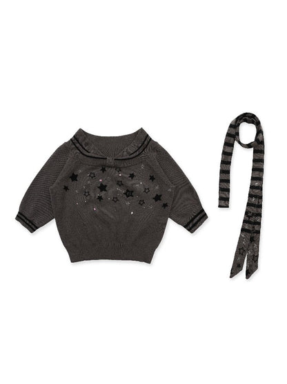 Star Diamond One Shoulder Knit【s0000016116】