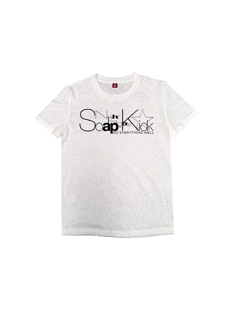 Reflective Silver Printed Slogan Tee【s0000018284】